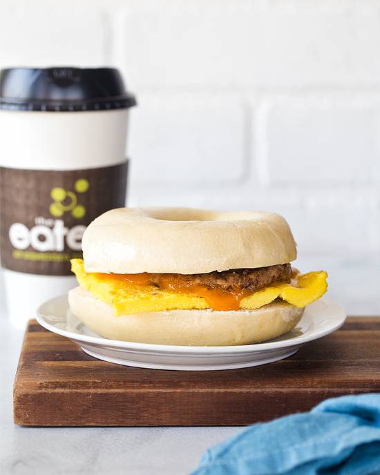 Order Sausage, Egg, & Cheese Breakfast Sandwich food online from American Natural store, Sewickley on bringmethat.com