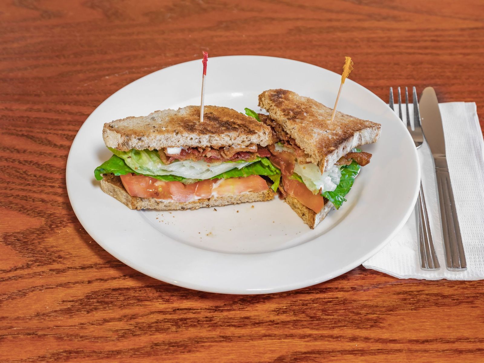 Order BLT Sandwich food online from Bus stop cafe store, New York on bringmethat.com