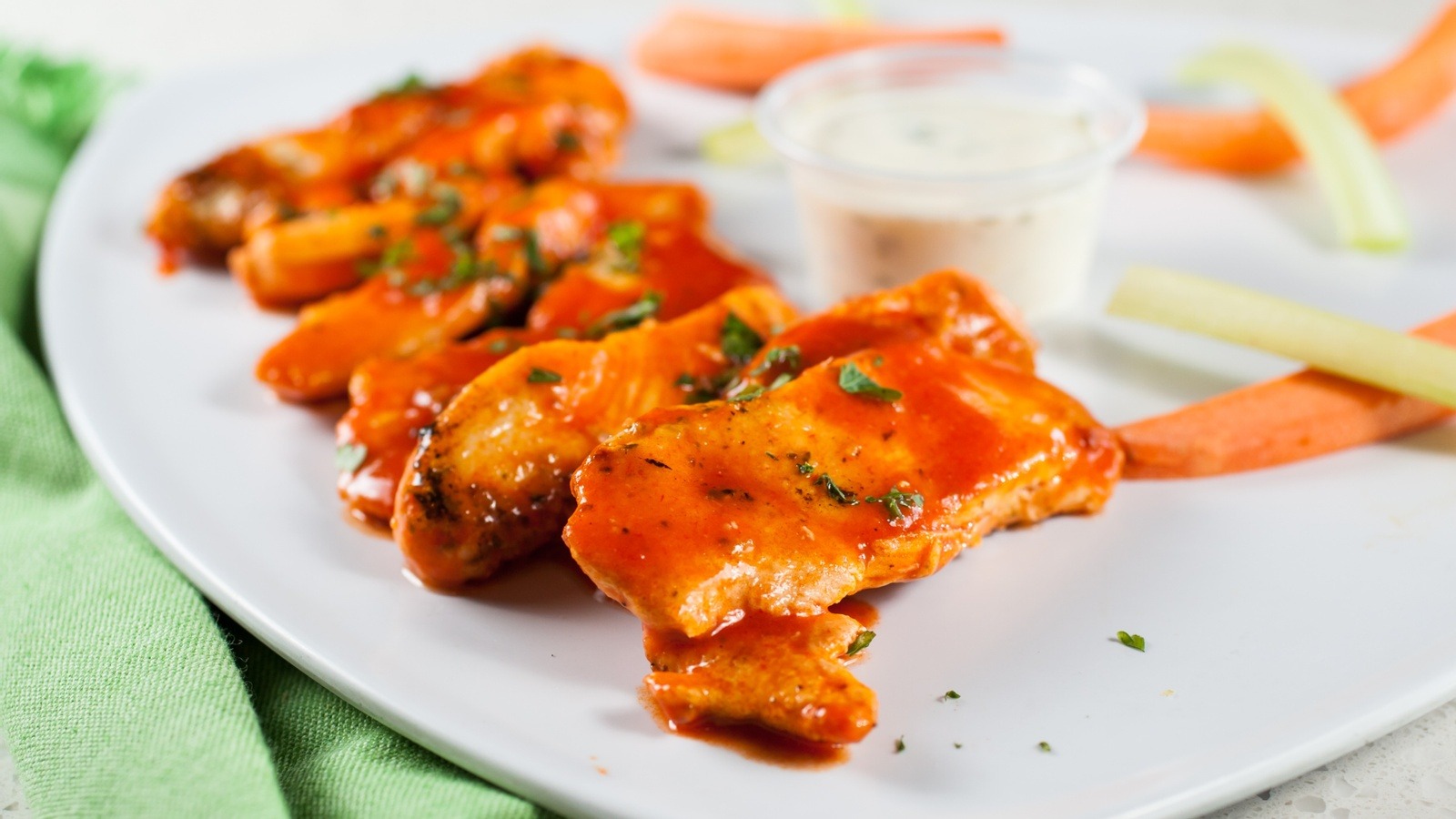 Order Grilled Buffalo Chicken Strips food online from Greens and Proteins store, Las Vegas on bringmethat.com