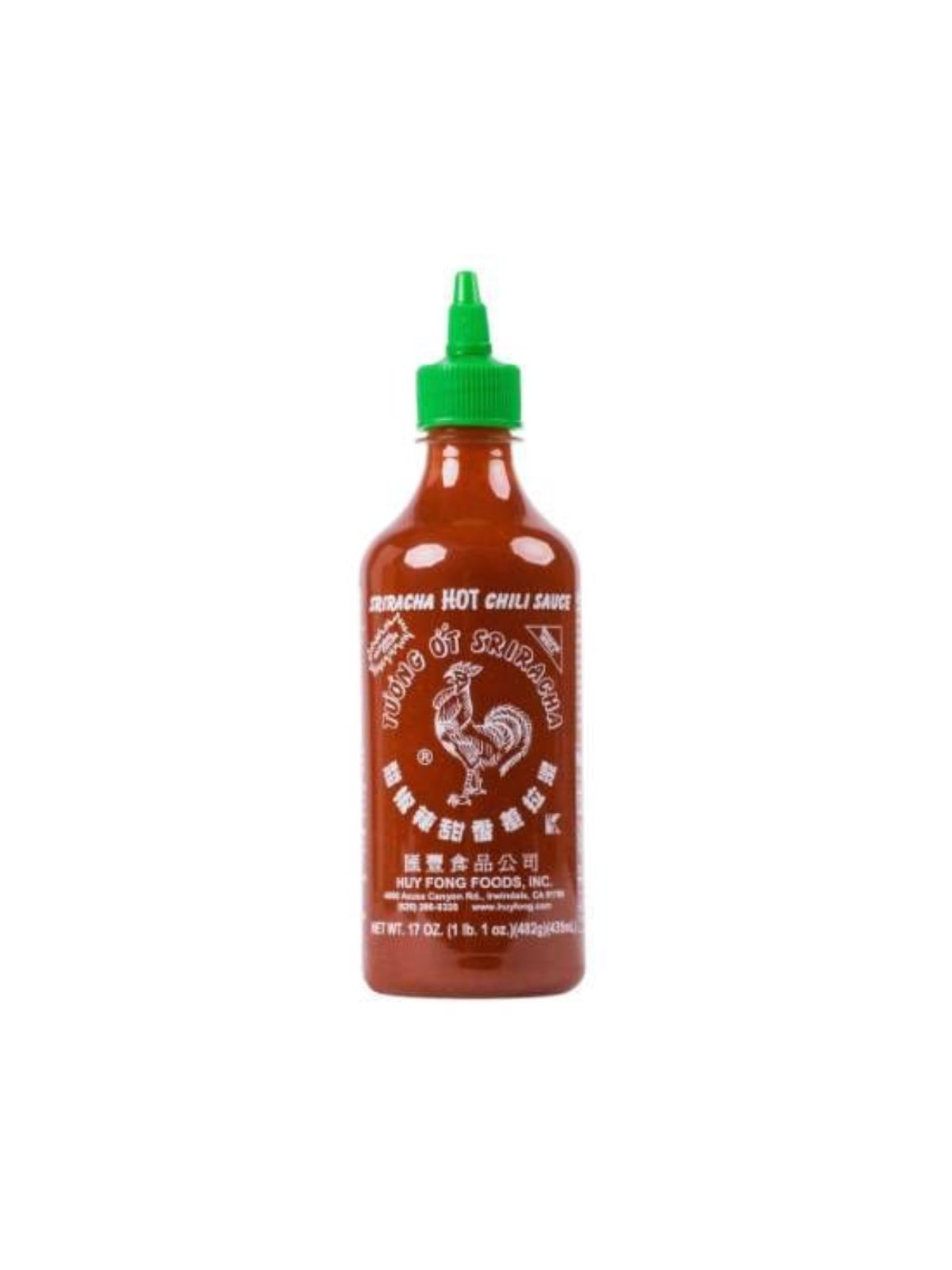 Order Huy Fong Sauce Sriracha (17 oz) food online from Light Speed Market store, Los Angeles on bringmethat.com