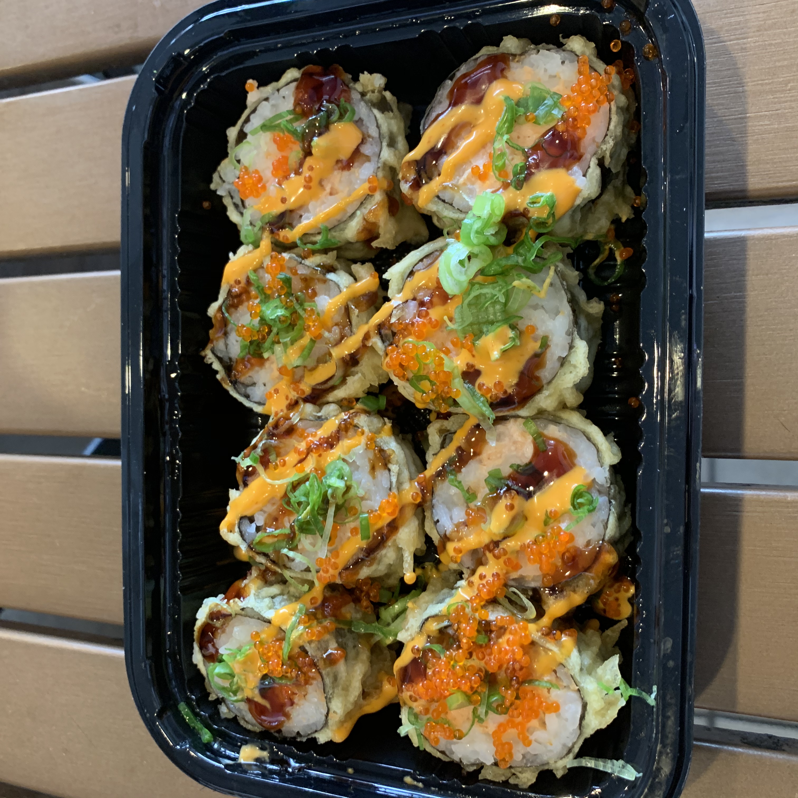 Order Crispy California Roll (8 pcs) food online from Poke Zone store, Oakland on bringmethat.com