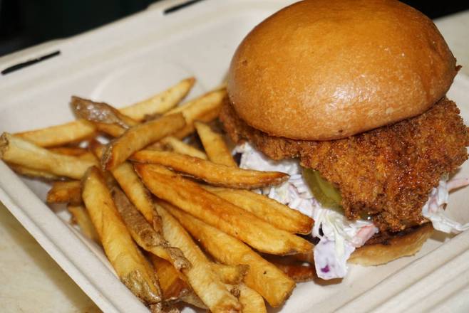 Order Fried Chicken Sandwich
 food online from Sal’s Burgers store, San Mateo on bringmethat.com