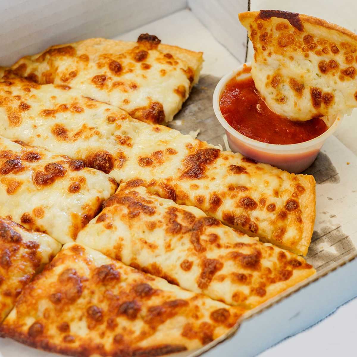 Order Cheesy Breadstick - Personal 8" food online from Korner Slice store, Humble on bringmethat.com