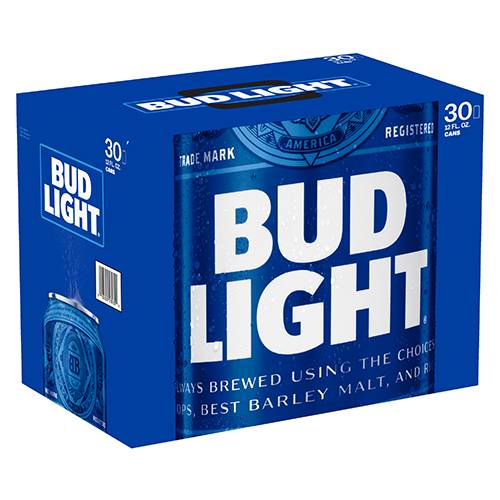 Order Bud Light Cans - 12 oz Cans/30 Pack food online from Bottle Shop & Spirits store, Los Alamitos on bringmethat.com