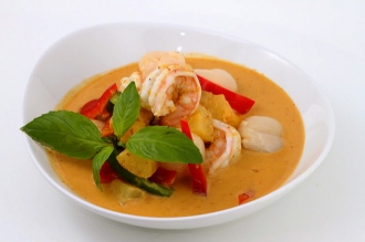 Order Pineapple and Lychee Prawns Dinner food online from My ivy store, San Francisco on bringmethat.com