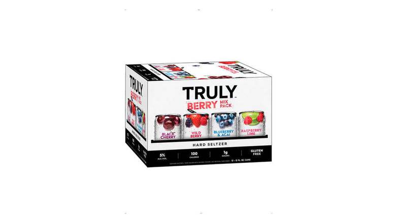 Order Truly Hard Seltzer Berry Variety Pack - 12 Count food online from Waldi Discount Liquor store, Ansonia on bringmethat.com