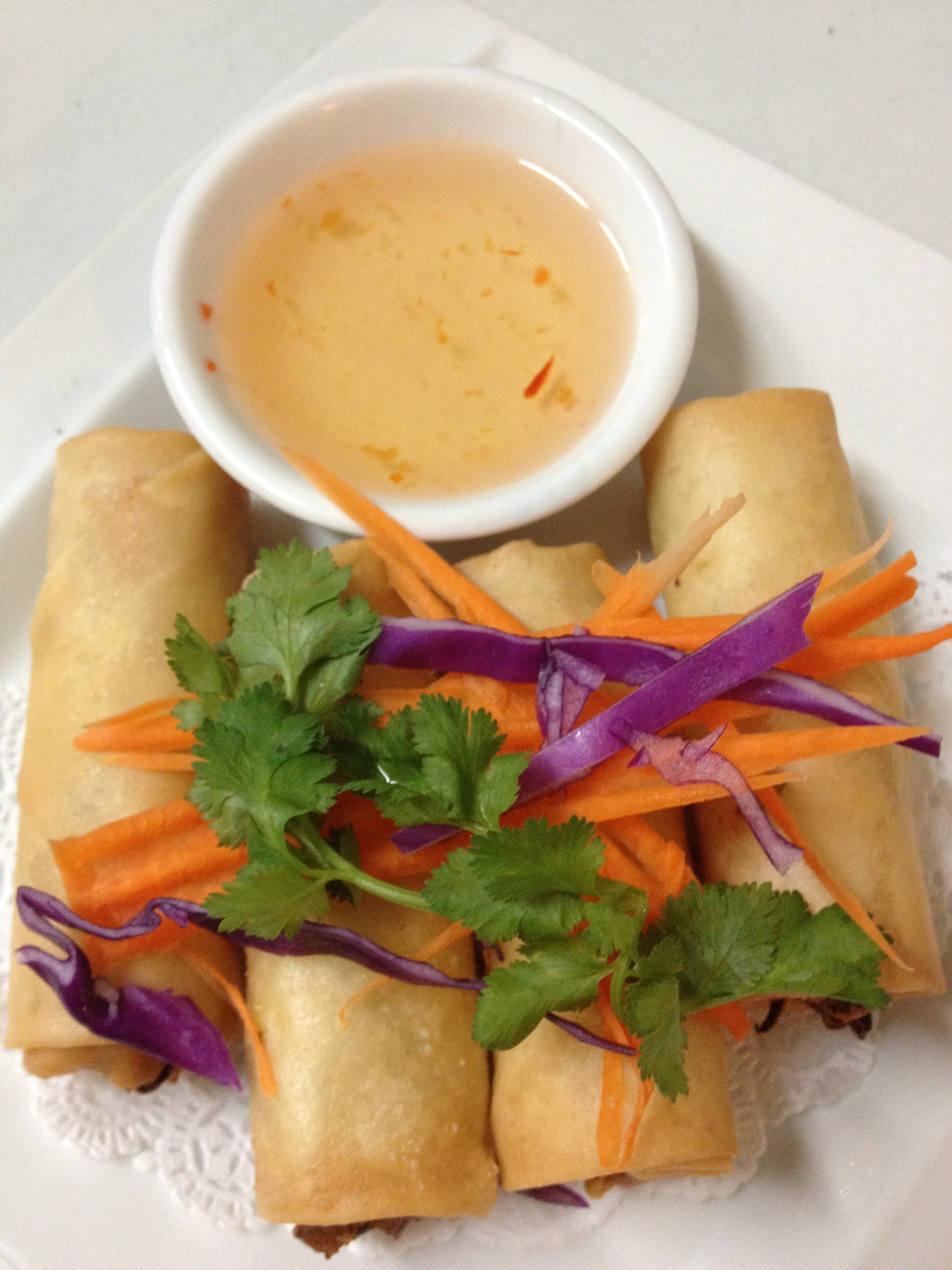 Order 2. Vegetable Spring Roll food online from Thai boulevard store, Forest Hills on bringmethat.com