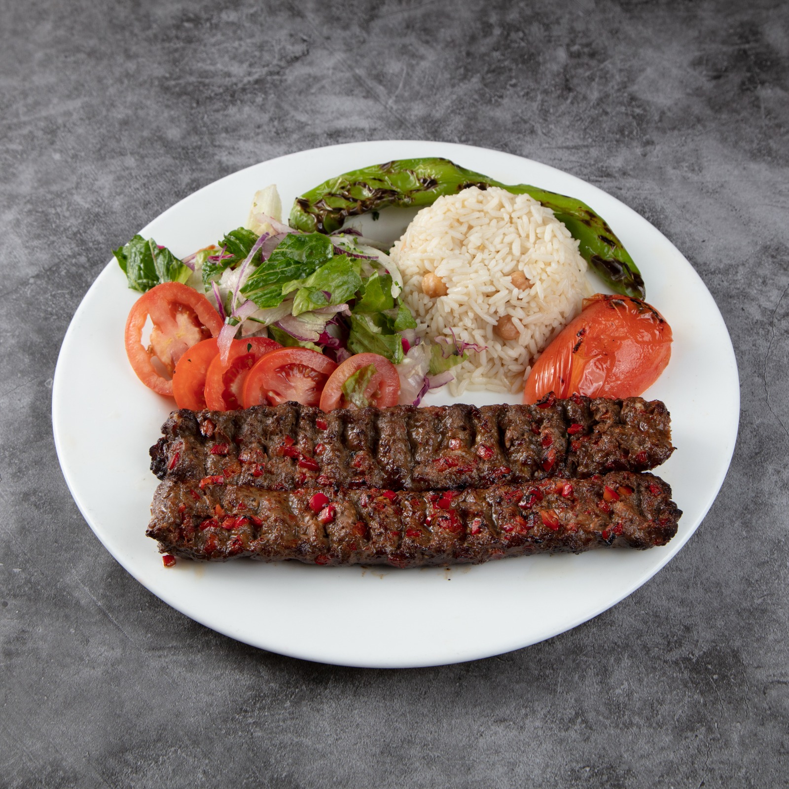 Order  Lamb Adana Kebab Platter (SMALL) food online from Soup & Gyro store, New York on bringmethat.com