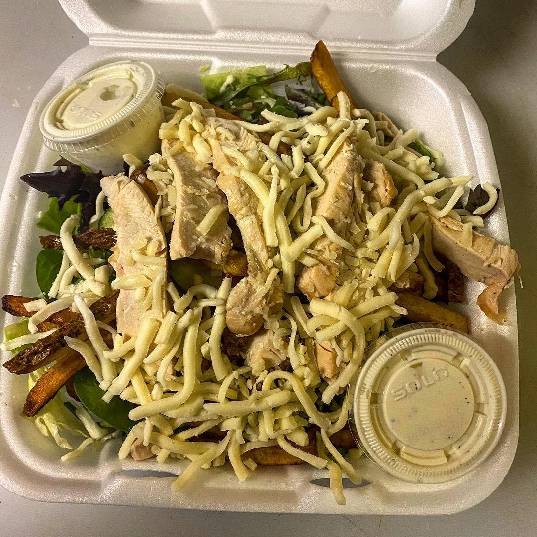 Order Grilled Chicken Salad - Salad food online from Large Plain store, Pittsburgh on bringmethat.com