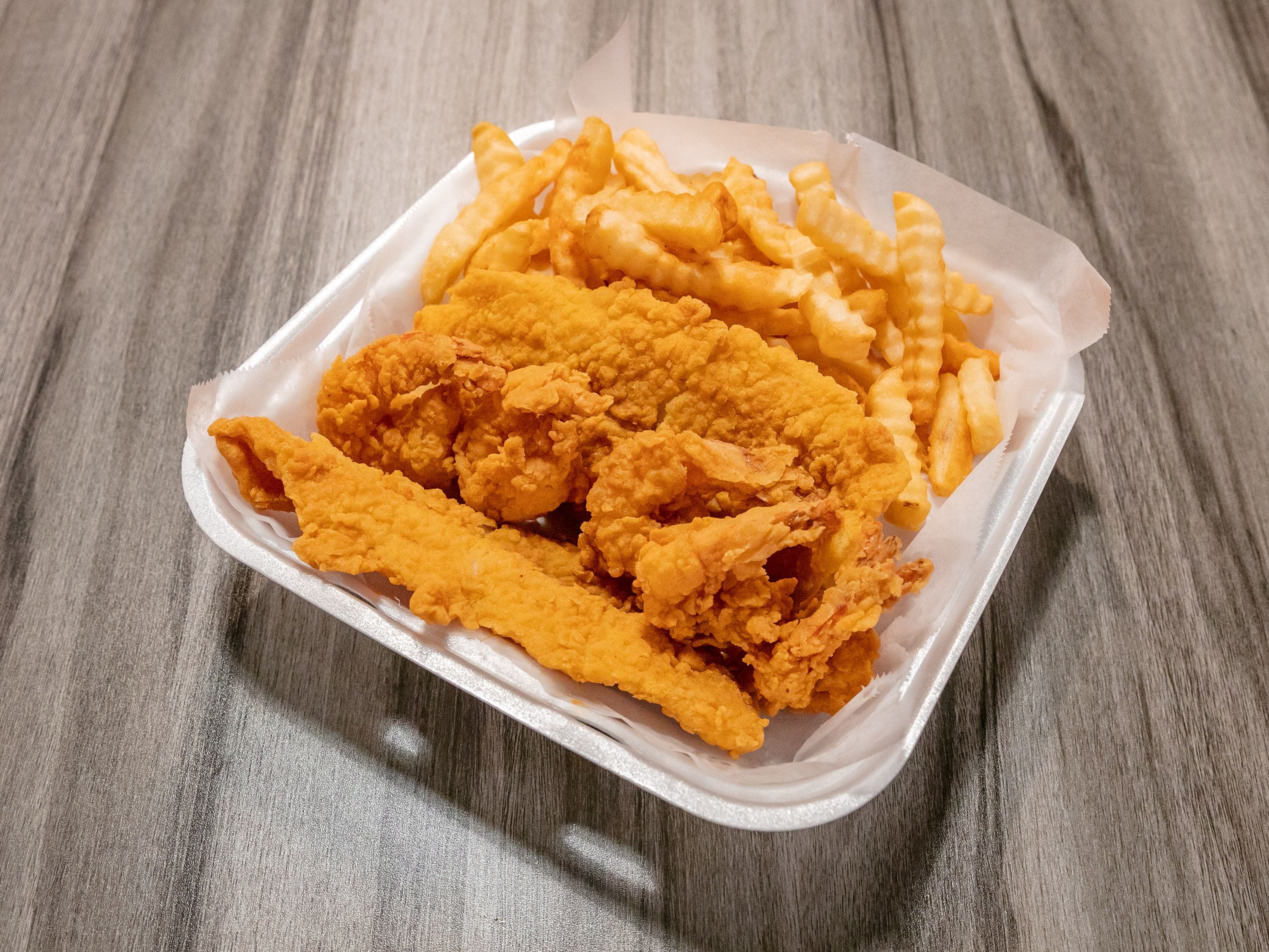Order Fish and Shrimp Plate food online from Top Crawfish store, Suwanee on bringmethat.com