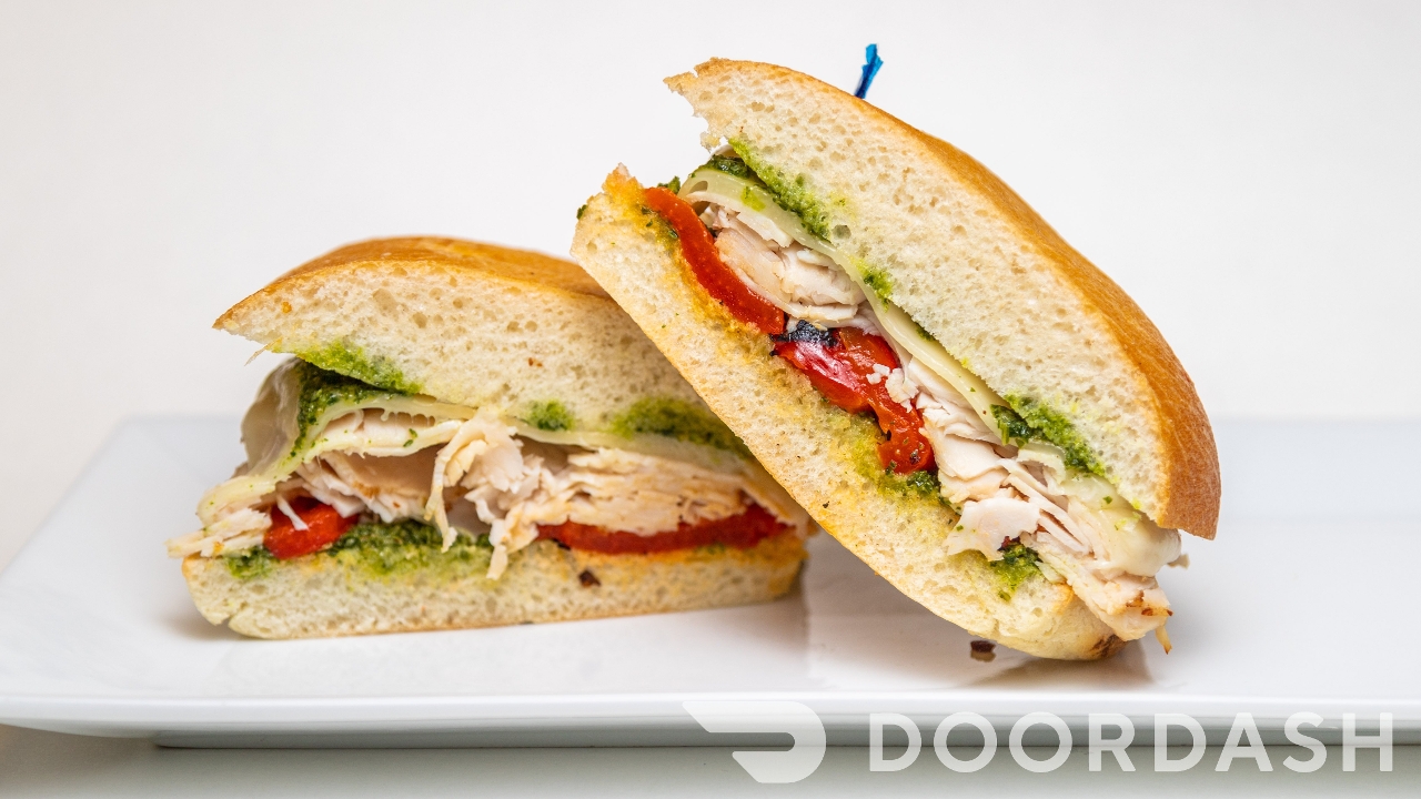 Order Chicken Pesto food online from Jitters Cafe store, Melrose on bringmethat.com
