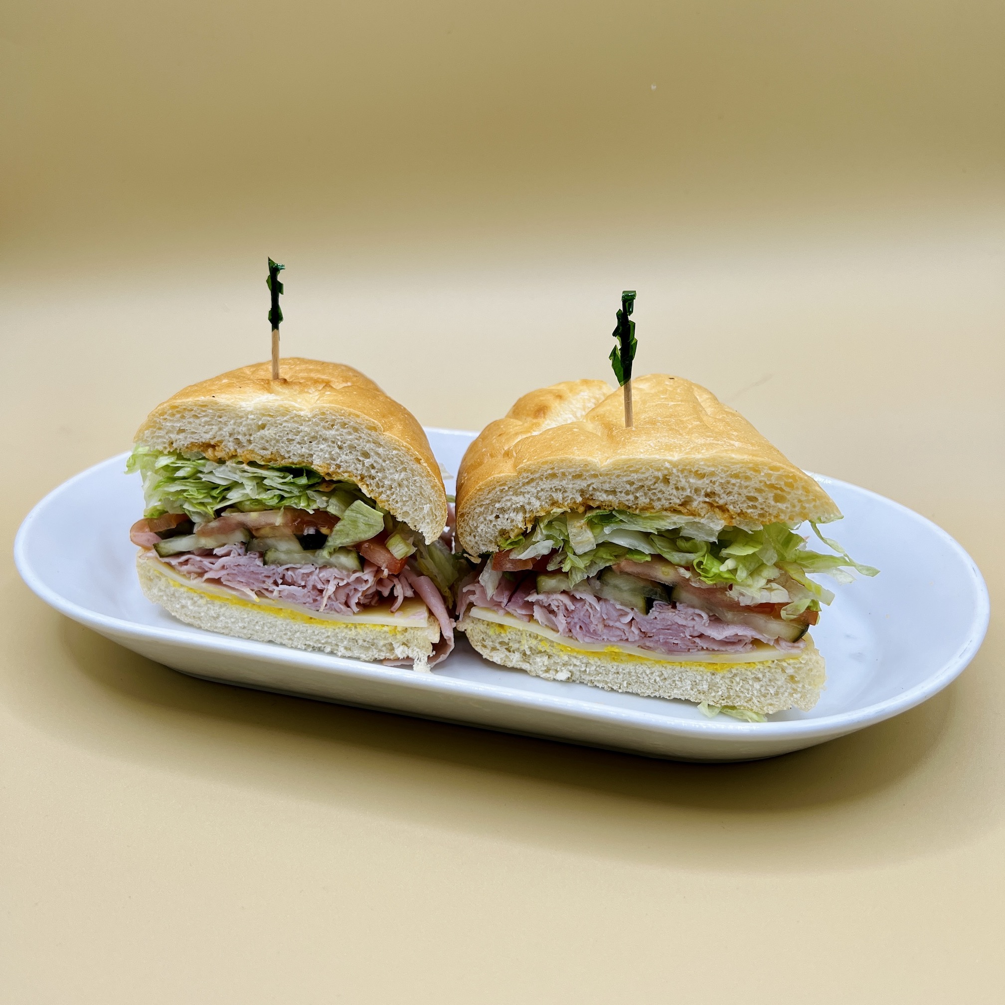 Order 2. Black Forest Ham Sandwich food online from Spreadz store, San Jose on bringmethat.com