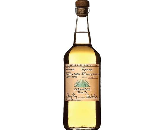 Order Casamigos Reposado, 750mL tequila food online from Brothers Wine & Liquor store, Copiague on bringmethat.com