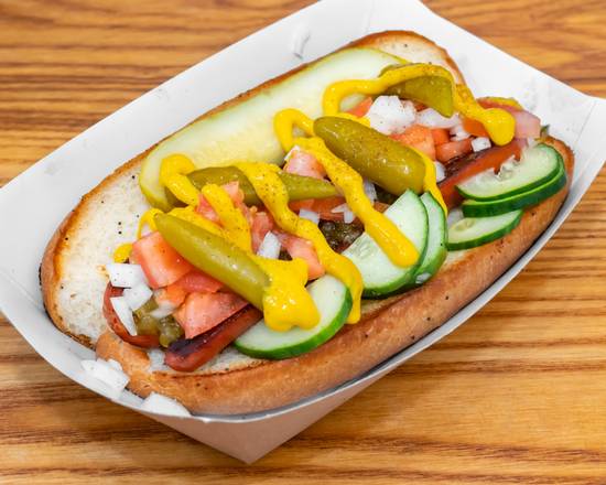 Order The Chicago Dog food online from Hi-Way Burger & Fry store, San Francisco on bringmethat.com