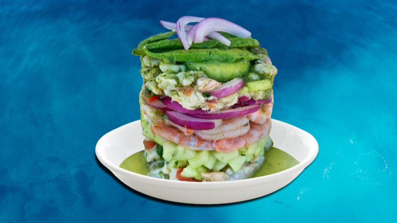 Order Baja Cali Seafood Tower food online from Baja Cali Fish & Tacos store, Alhambra on bringmethat.com