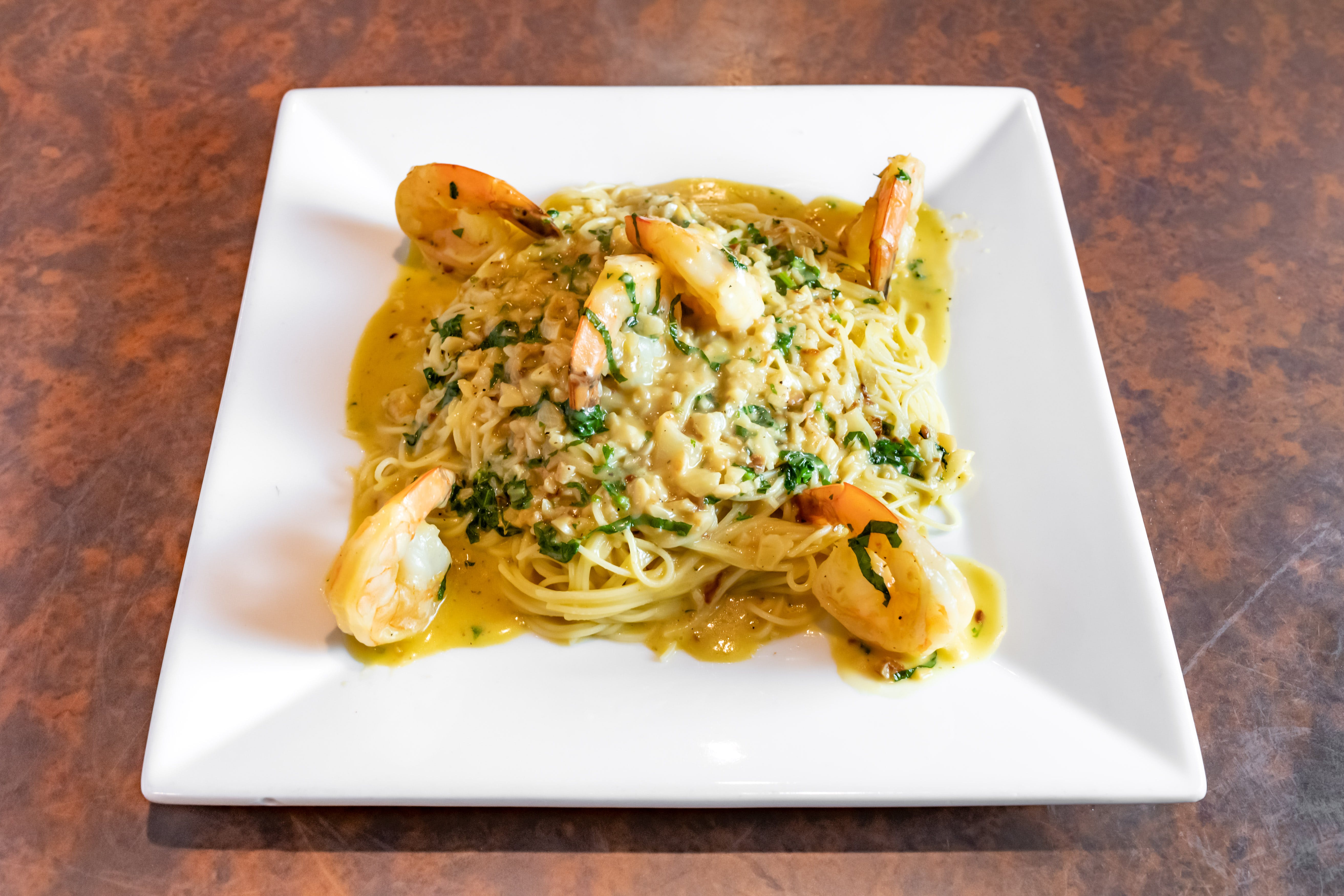 Order Shrimp Scampi - Entree food online from Paisano's store, Benbrook on bringmethat.com