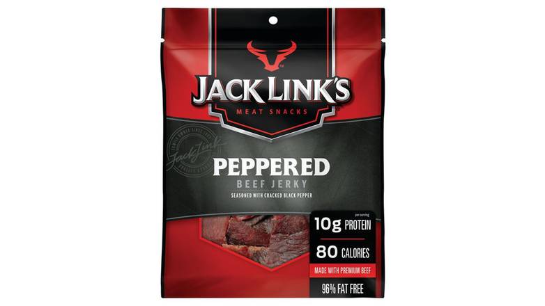 Order Jack Link's Peppered Beef Jerky food online from Route 7 Food Mart store, Norwalk on bringmethat.com
