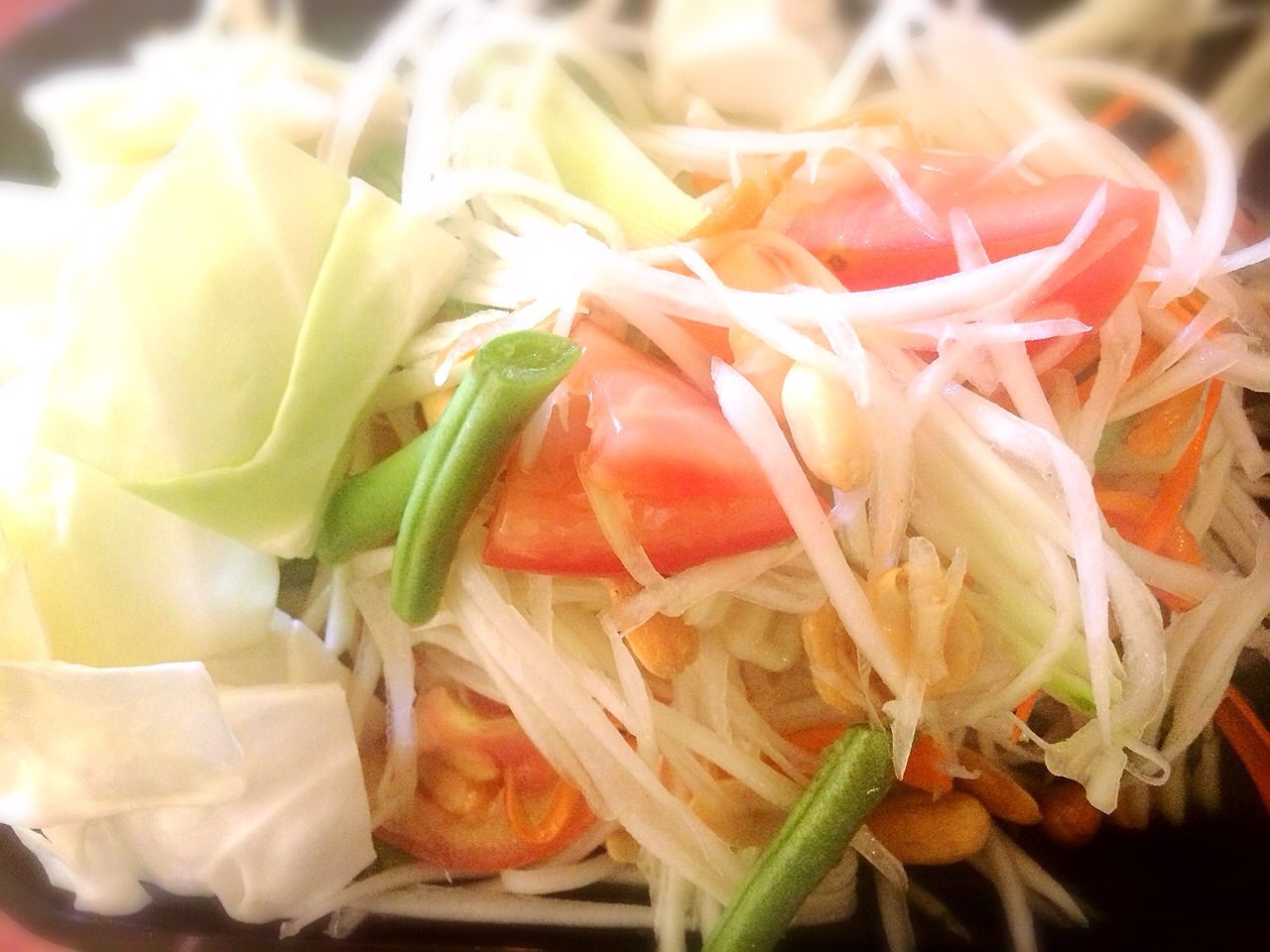 Order SL1. Papaya Salad food online from Thai Time Cuisine store, La Habra on bringmethat.com