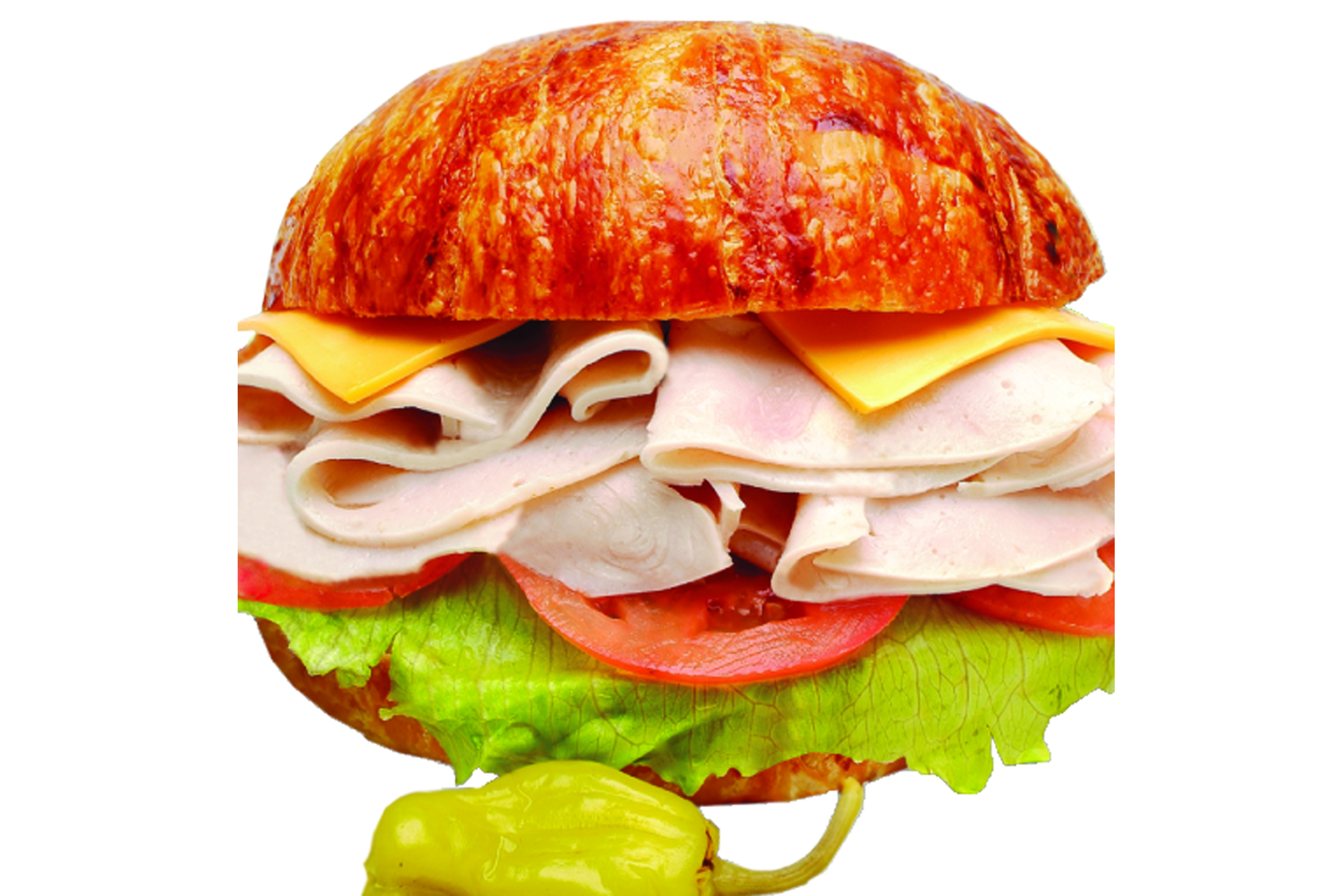 Order #32. Turkey Croissant Sandwich food online from Lees Sandwiches store, Van Nuys on bringmethat.com