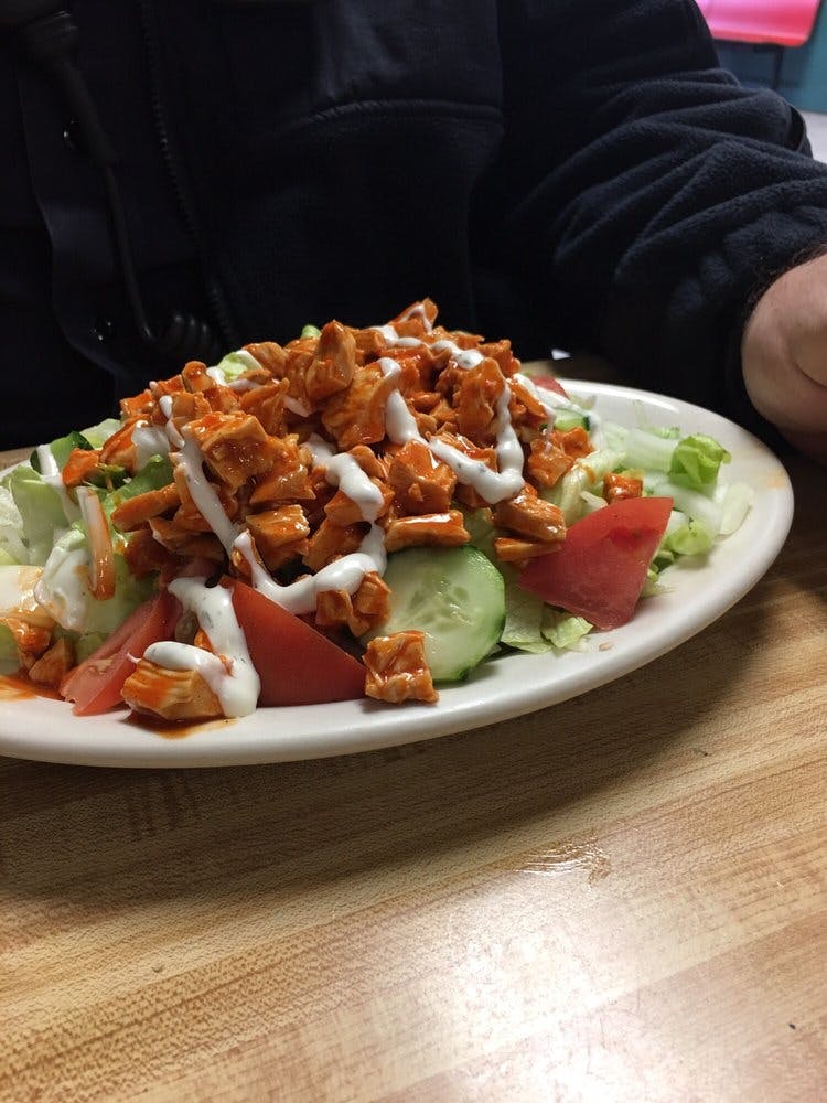 Order Buffalo Chicken Salad - Small food online from Pompeii Pizzeria Delivery & Catering store, Clark on bringmethat.com