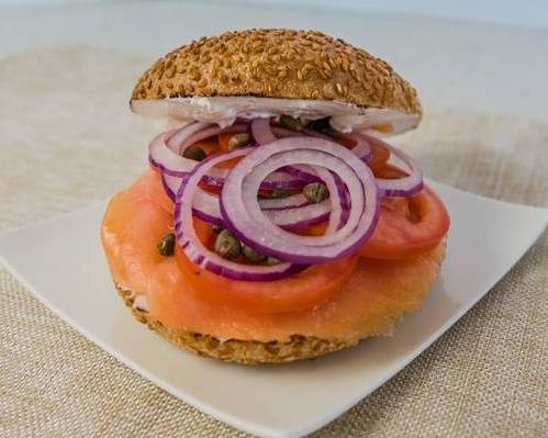 Order Sliced Lox and Cream Cheese Sandwich food online from The Posh Bagel store, San Francisco on bringmethat.com