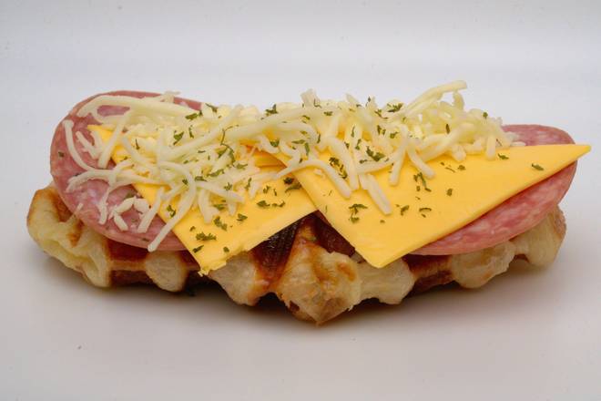 Order Salami Cheese Croffle food online from 0.5 Zero Point Five store, Alhambra on bringmethat.com