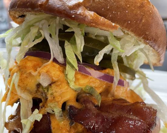 Order Double Decker Bacon Burger food online from Dogwood Tavern store, Falls Church on bringmethat.com