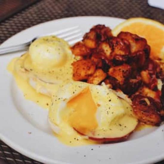Order Country Benedict food online from Famous Toastery store, Charlotte on bringmethat.com