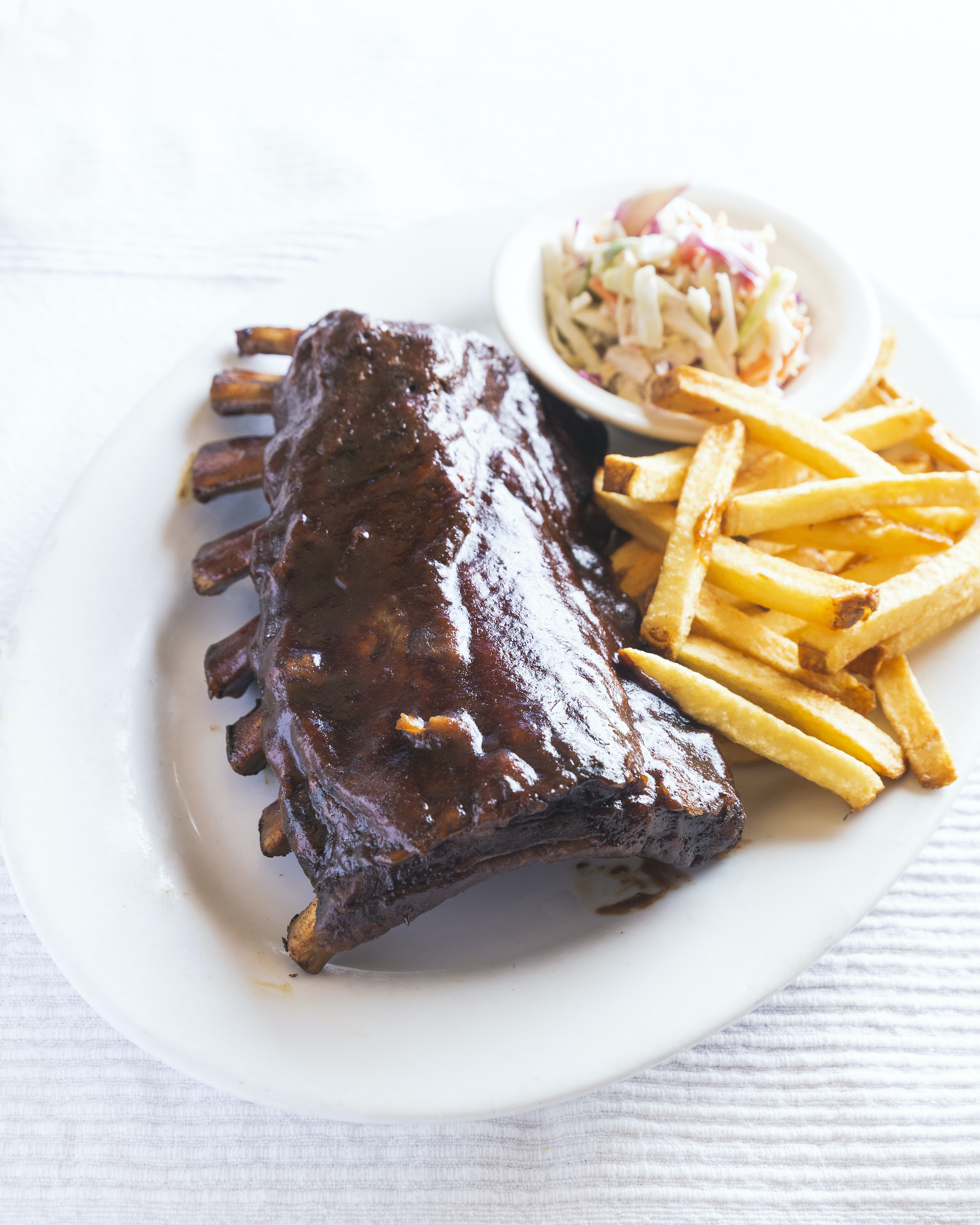 Order BBQ Baby back ribs food online from Pork Store Cafe Valencia 312216th store, San Francisco on bringmethat.com
