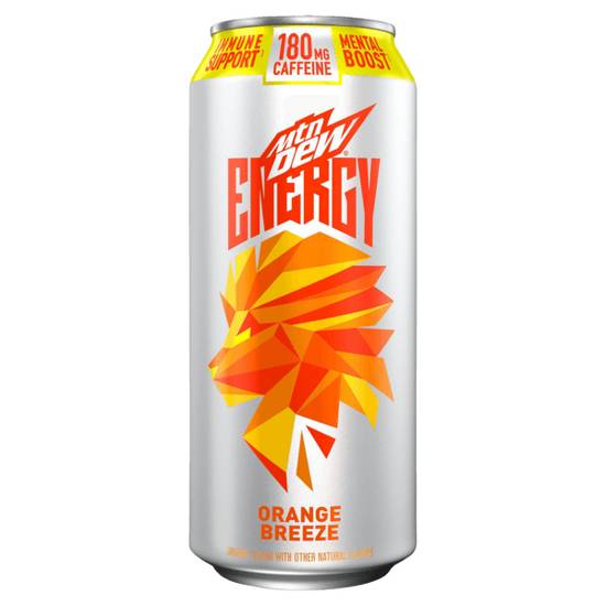 Order Mtn Dew Energy Orange Breeze 16oz food online from Casey store, Sycamore on bringmethat.com