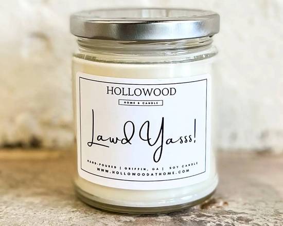 Order Hollowood Home and Candle LAWD YASSS! (7 oz) food online from Trio Pharmacy store, Columbus on bringmethat.com