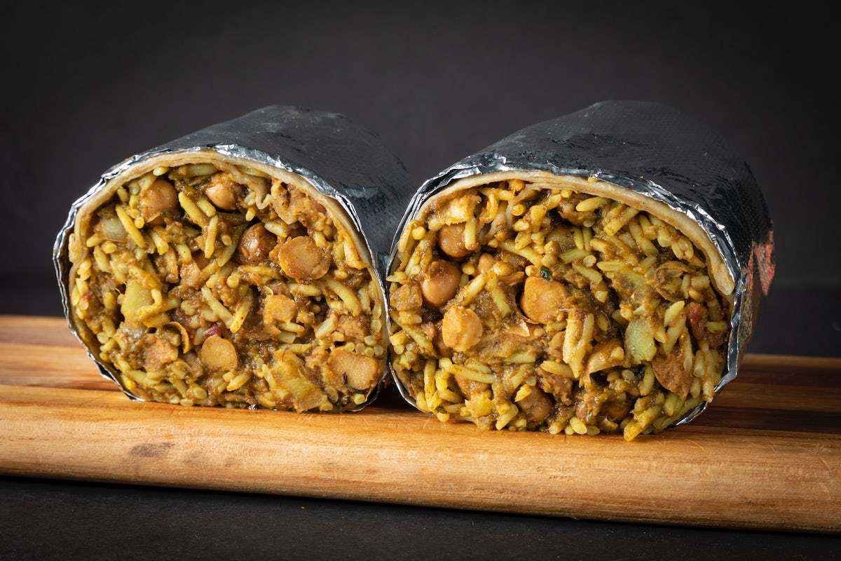 Order Lamb Burrito food online from Curry Up Now store, Hoboken on bringmethat.com
