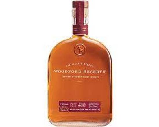 Order Woodford Reserve Kentucky Straight Wheat Whiskey 750 ml 45.2 food online from Pit Stop Liquor Mart store, El Monte on bringmethat.com