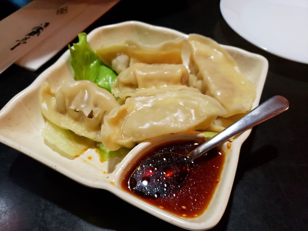 Order 104. Gyoza food online from 3 Country Bistro store, Woburn on bringmethat.com