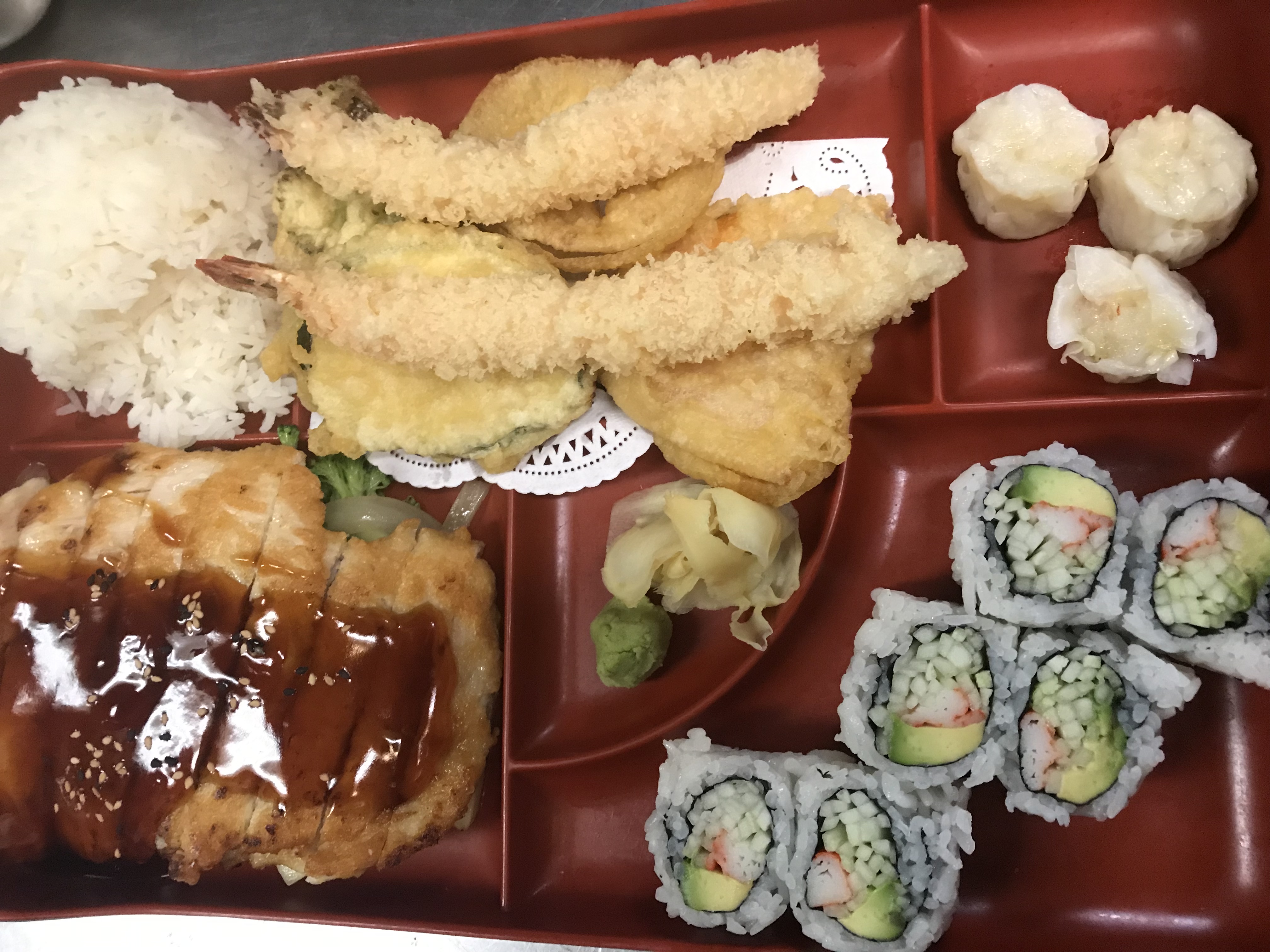 Order 1. Dinner Box A food online from Megu Sushi Japanese Cuisine store, Cherry Hill on bringmethat.com