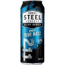 Order STEEL RESERVE SPIKED BLUE RAZZ 24 FL OZ. CAN food online from Quik Food Mart store, Avondale on bringmethat.com