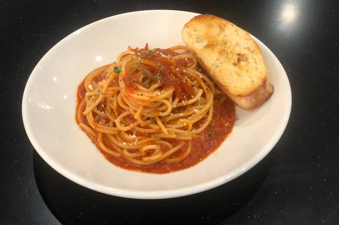 Order Spaghetti Fra Diavolo food online from Becca's Restaurant store, Las Vegas on bringmethat.com