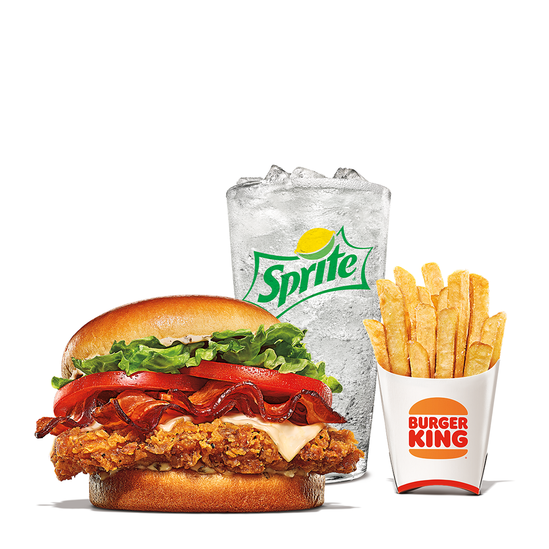 Order BK Bacon and Swiss Cheese Royal Crispy Chicken Meal food online from Burger King store, Houston on bringmethat.com