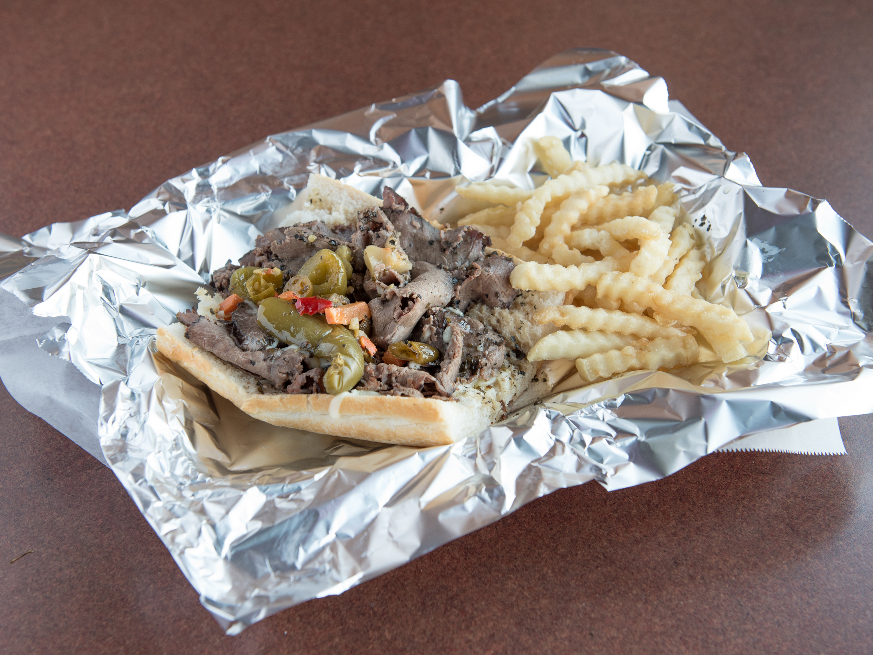 Order 1. Italian Beef Meal food online from Johnny's Red Hots store, Naperville on bringmethat.com