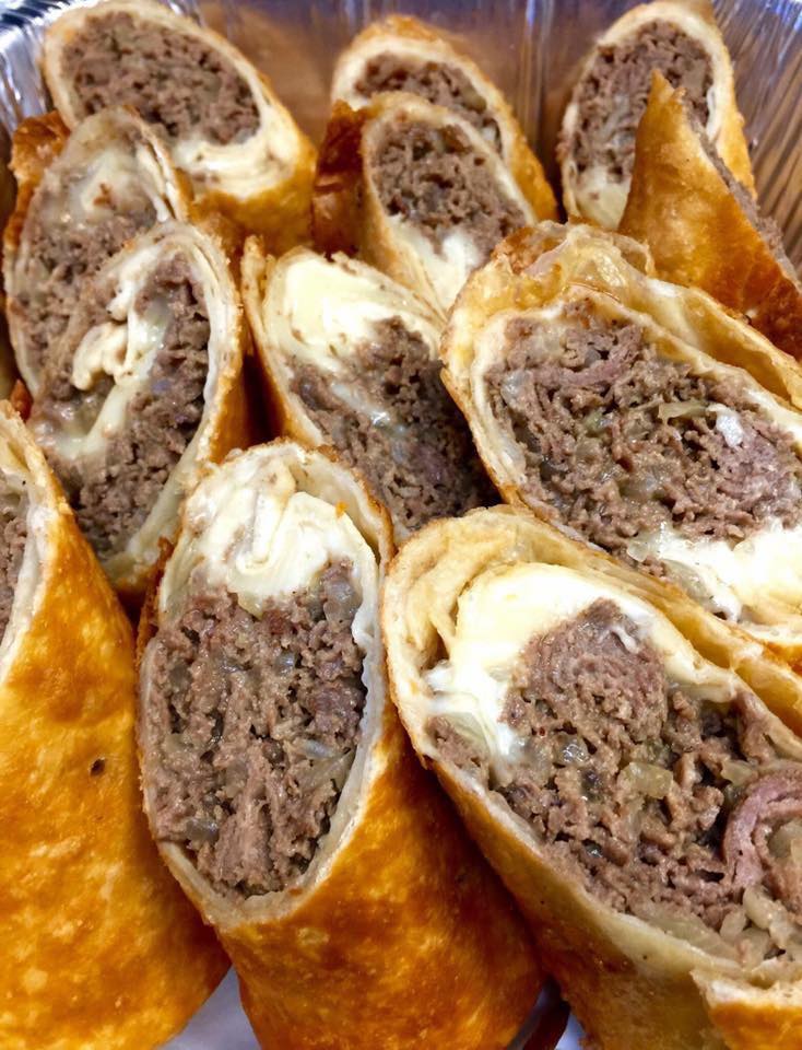 Order Steak N' Cheese Egg Roll food online from CELEBRITY DELLY store, Falls Church on bringmethat.com