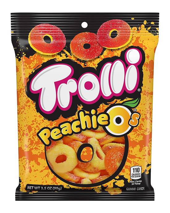 Order Trolli Peachie O'S Sour Gummy Rings Candy food online from Pepack Sunoco store, Peapack on bringmethat.com