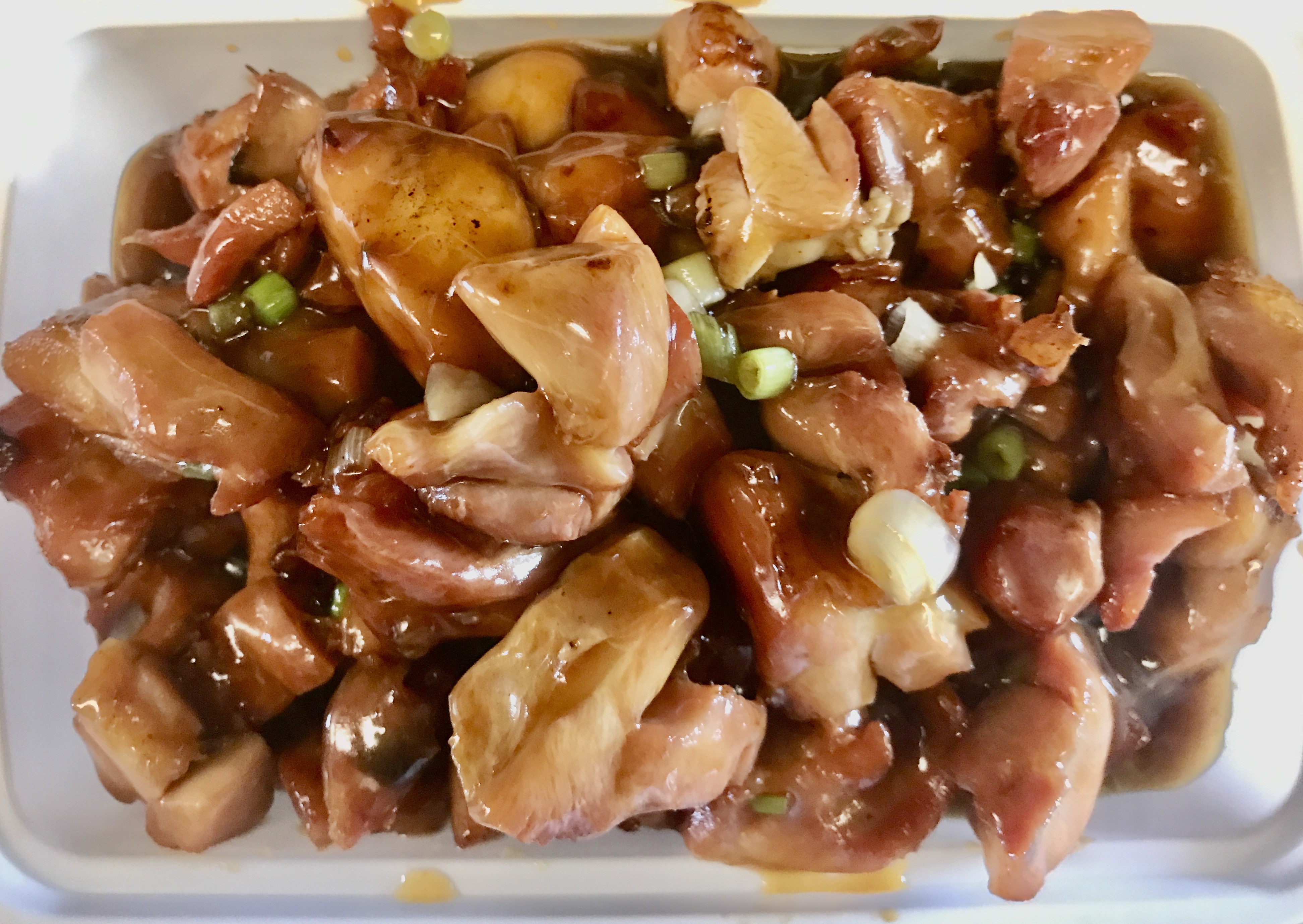 Order 92. Bourbon Chicken  food online from Tang's Wok store, Bedford Heights on bringmethat.com
