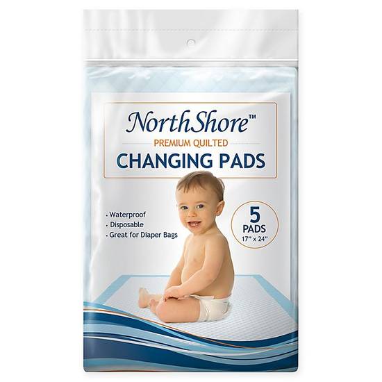Order NorthShore™ 5-Count Premium Disposable Baby Changing Pads food online from Bed Bath & Beyond store, Lancaster on bringmethat.com