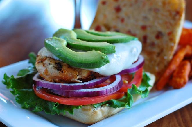 Order Grilled Chicken Avocado (D) food online from Blazing Onion store, Marysville on bringmethat.com