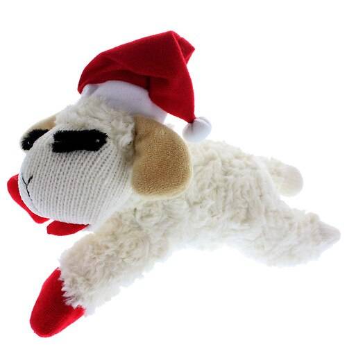 Order PetShoppe Lamb Chop Dog Toy with Santa Hat 10.5" - 1.0 ea food online from Walgreens store, Green Cove Springs on bringmethat.com