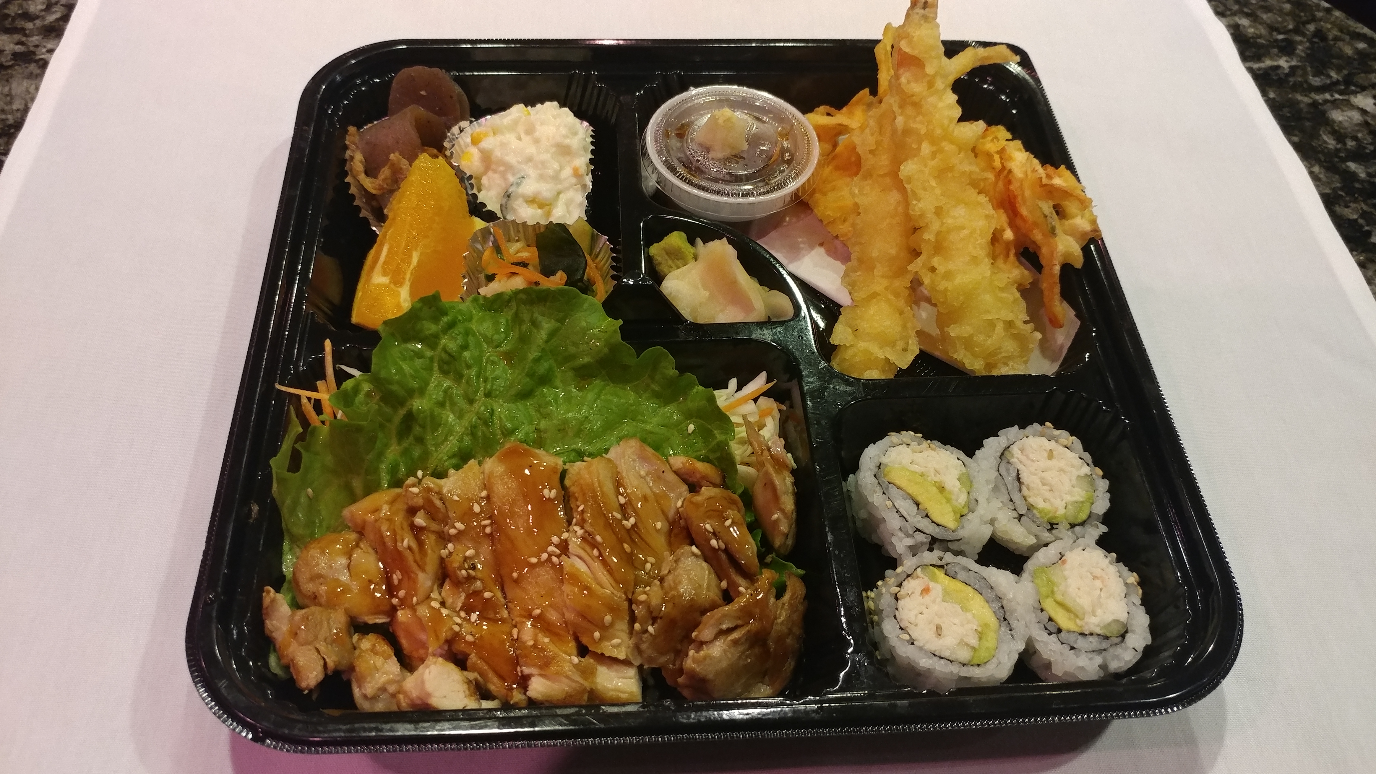 Order BENTO BOX ( TERIYAKI CHICKEN )   food online from Osaka Sushi & Grill store, Addison on bringmethat.com