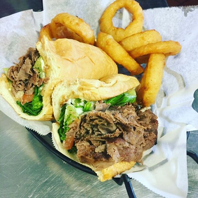 Order 9.5" Steak & Cheese Sub food online from Dominic's Bar & Grille store, Monrovia on bringmethat.com