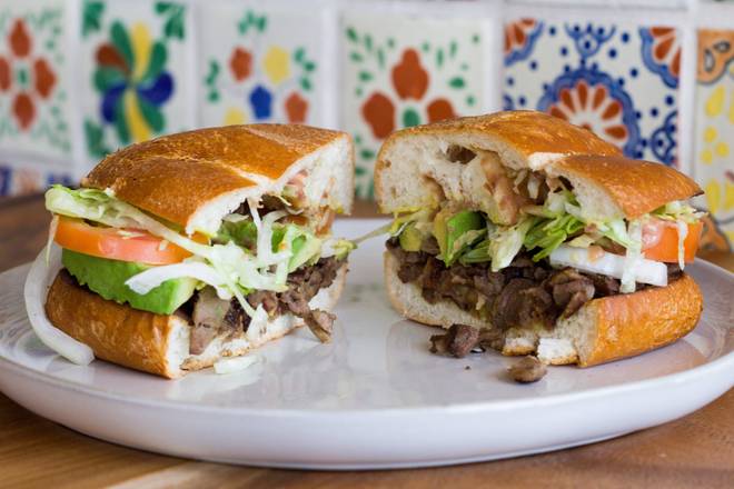Order Carne Asada Sandwich food online from Mucho Taco store, Chandler on bringmethat.com