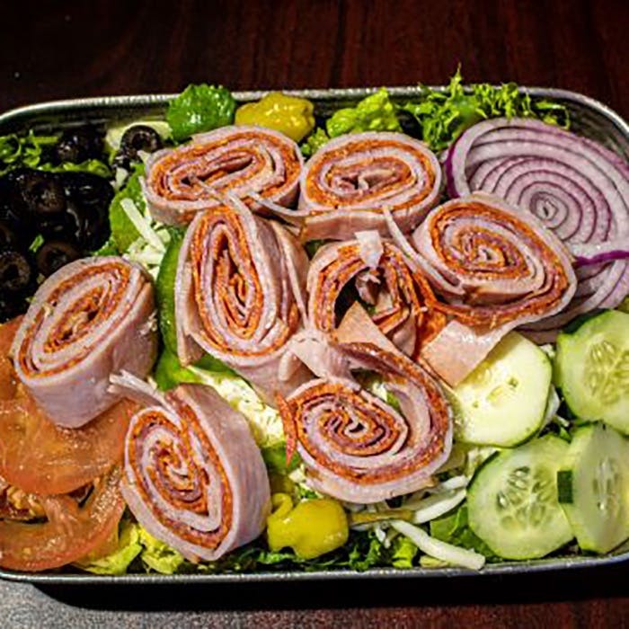Order Antipasto Salad - Medium food online from Brothers Pizza store, Las Vegas on bringmethat.com