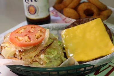 Order 1/2 lb. Super Cheeseburger food online from Franksville store, Chicago on bringmethat.com